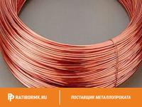 Проволока медная М0б 3,5 мм ДКРНТ в бухте