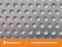 Лист перфорированный оцинкованный 1х1000х2000 мм Rg 5,0-12,0