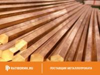 Шестигранник бронзовый 27 мм БрОЦ4-3 ГОСТ 1628-78