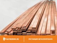 Шина медная 80х12 мм ШМТ ГОСТ 434-78