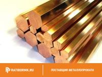 Шестигранник бронзовый 32 мм БрКМц3-1 ГОСТ 1628-78
