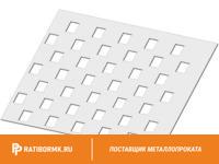 Лист перфорированный нержавеющий 1х1000х2000 мм Qv 8,0-20,0