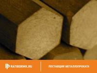 Шестигранник бронзовый 22 мм БрОЦС555 ГОСТ 1628-78