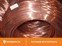 Проволока медная М0б 5 мм ДКРНТ в бухте