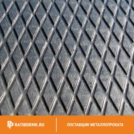 Лист рифленый 6х1500х6000 мм ромб ГОСТ 8568-77