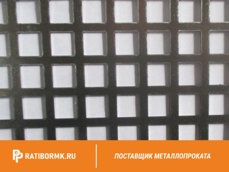 Лист перфорированный оцинкованный 1х1250х2500 мм Qg 10,0-14,0