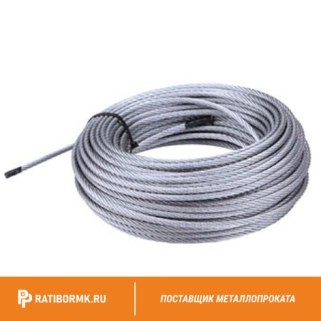 Трос нержавеющий 4 мм A4 7х19 DIN 3060