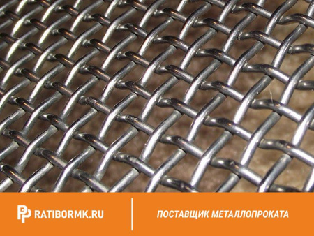 Сетка сложно-рифленая для грохота 100х100х10 мм ГОСТ 3306-88