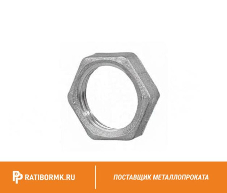 Контргайка стальная оцинкованная Ду 80 3'' ГОСТ 8965-75