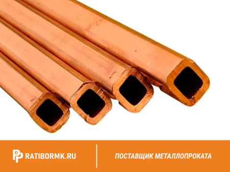Труба медная профильная 5х8,5х1,3 М2 ГОСТ 16774-2015