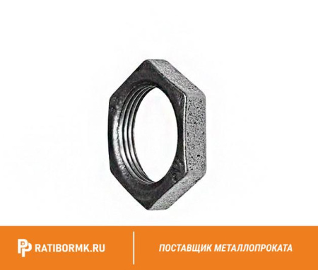Контргайка стальная оцинкованная Ду 25 1'' ГОСТ 8965-75